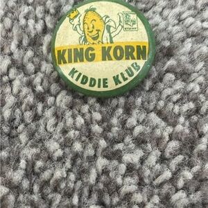 Vintage King Korn Kiddie Klub Pin